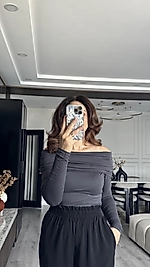 Antrasit Madonna Yaka Bluz