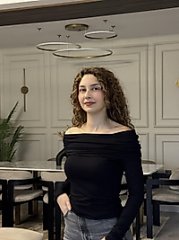 Siyah Madonna Yaka Bluz